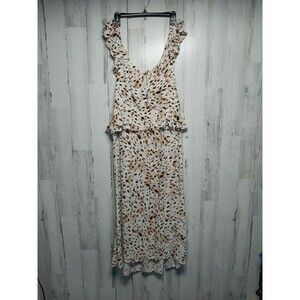 Sofia Vergara Dress Womens Size XXL Ruffle Sweetheart Midi Dress